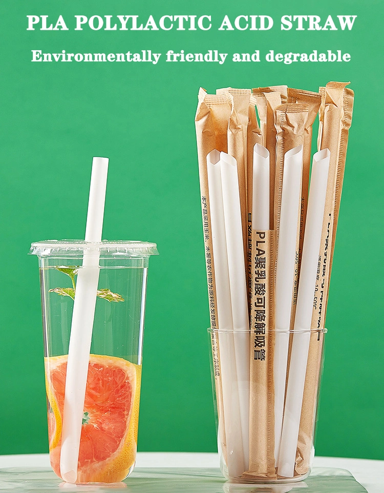 Eco-Friendly Compostable Disposable PLA Biodegradable Straw Disposable Products